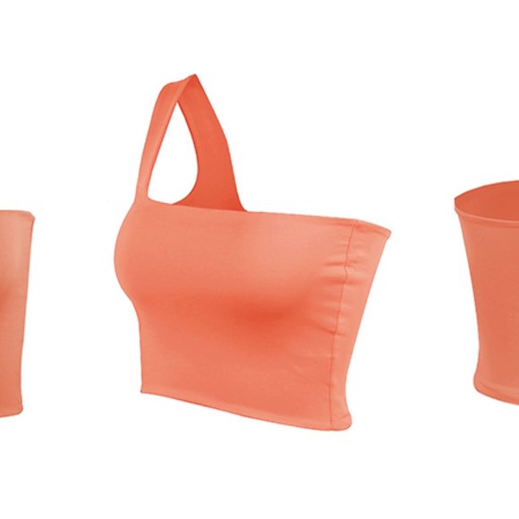 Women Summer Top One Shoulder - Picture 4 of 4